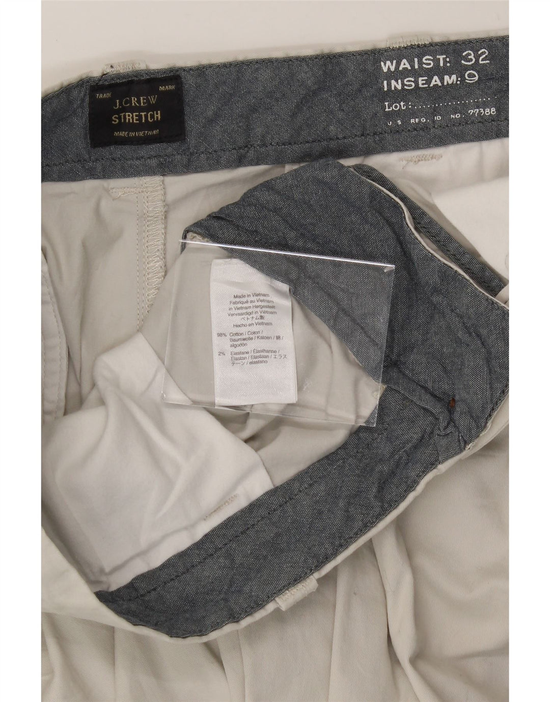 J. CREW Mens Chino Shorts  W32 Medium Beige Cotton Vintage J. Crew and Second-Hand J. Crew from Messina Hembry 