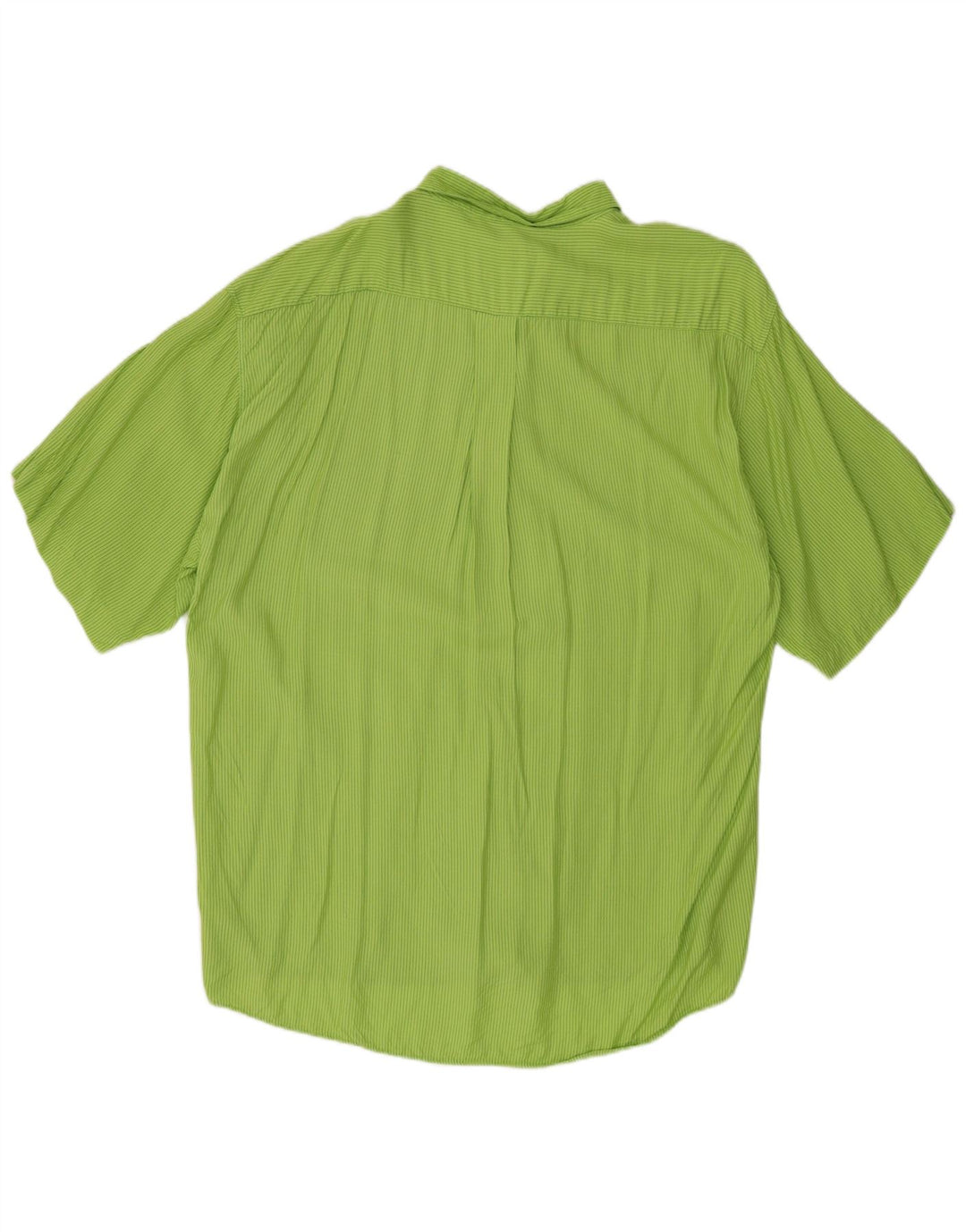 TIPO'S Camicia a maniche corte da uomo XL Verde gessato