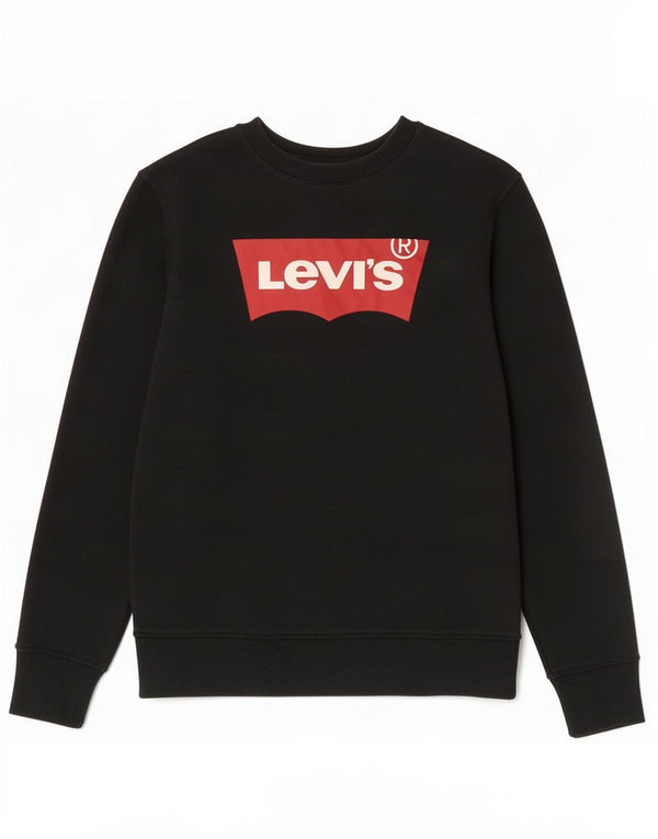 Felpa grafica per ragazze Levi's, 12-13 anni, grande, cotone nero