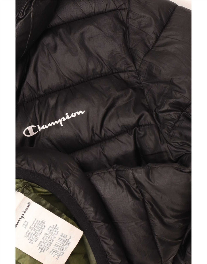 Giacca imbottita con cappuccio da donna Champion UK 12 Medium Nero Poliestere