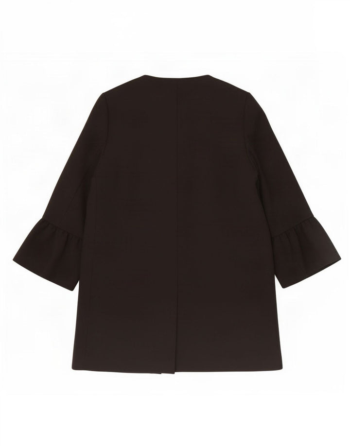 Soprabito aperto da donna Zara UK 16 grande poliestere nero
