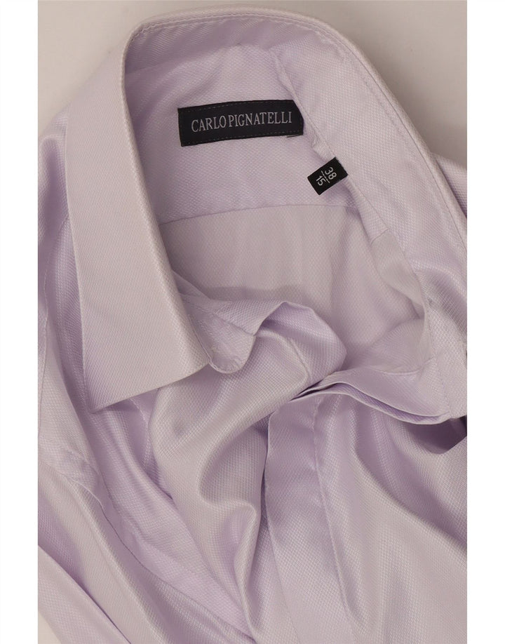Camicia formale da uomo Carlo Pignatelli taglia 38 15 viola medio