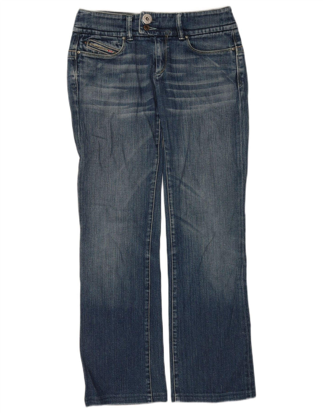 Jeans dritti da donna DIESEL W29 L30 cotone blu