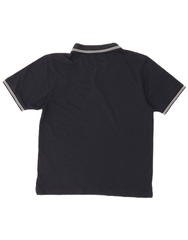 Polo da uomo Champion piccola in cotone a righe blu navy