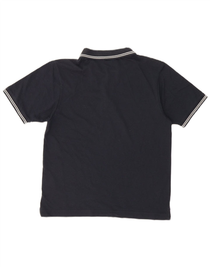 Polo da uomo Champion piccola in cotone a righe blu navy