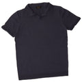 Massimo Dutti Maglione da uomo a maniche corte con collo a polo blu navy medio