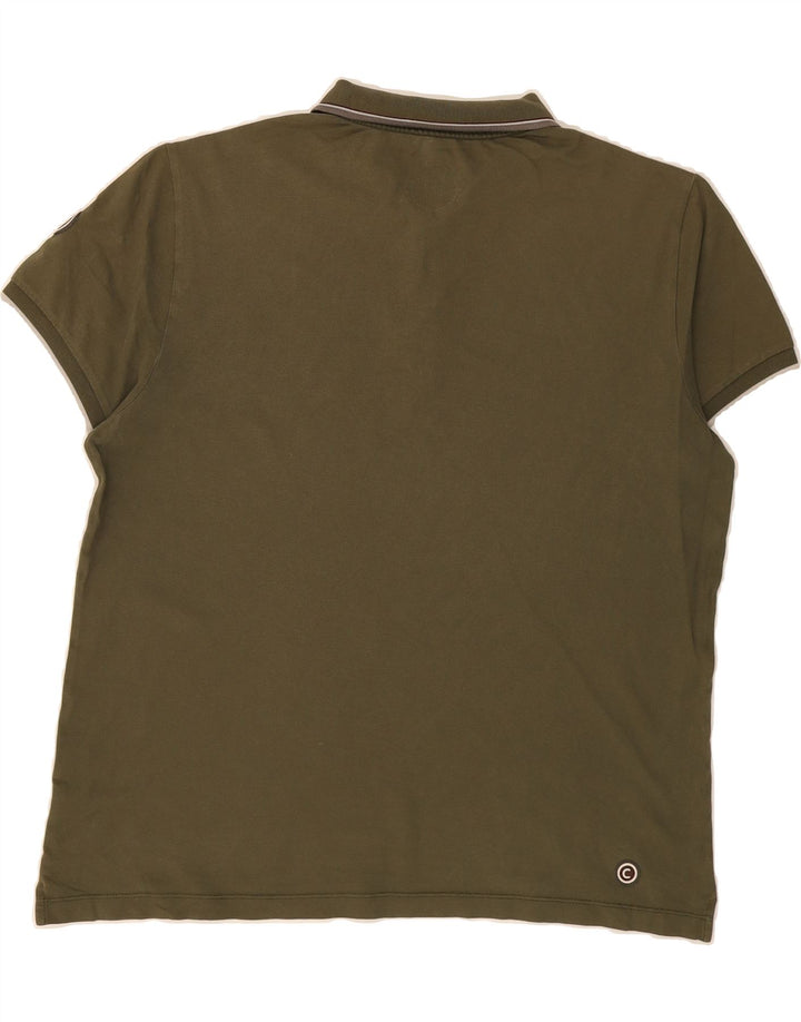 COLMAR Mens Polo Shirt 2XL Green Cotton Vintage Colmar and Second-Hand Colmar from Messina Hembry 