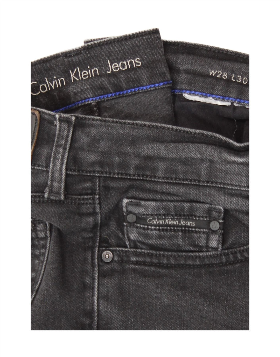 Jeans skinny da donna Calvin Klein W28 L30 Grigi