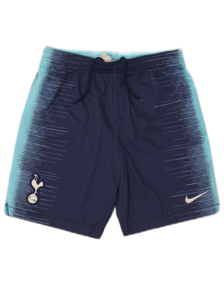 Pantaloncini sportivi Nike da bambino, 10-11 anni, in poliestere color block medio blu navy