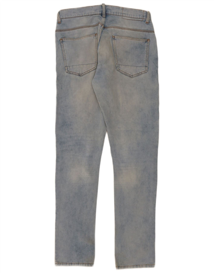 Jeans slim da uomo Zara EU 40 medio W34 L34 cotone blu