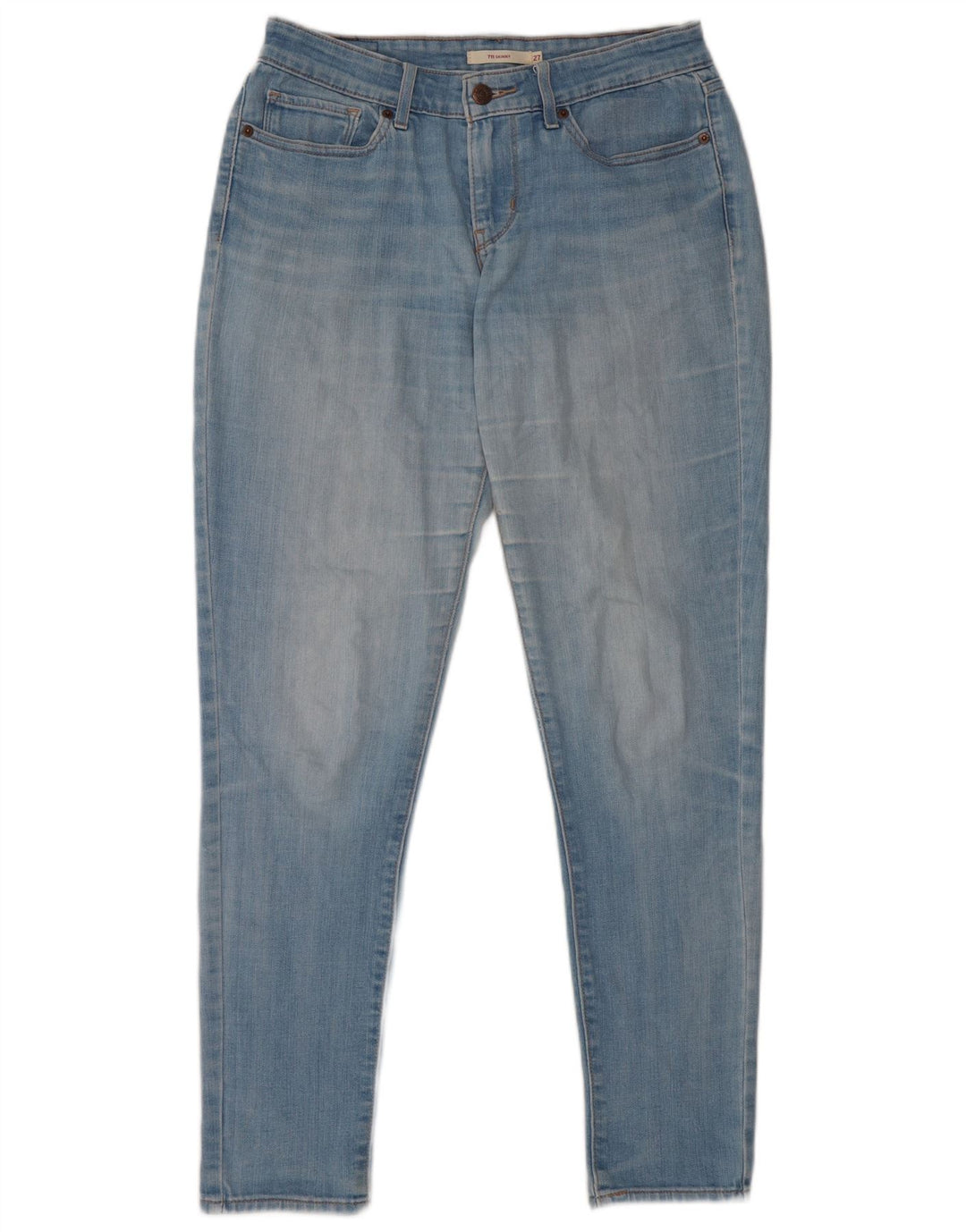 Jeans Levi's da donna 711 skinny W27 L30 cotone blu