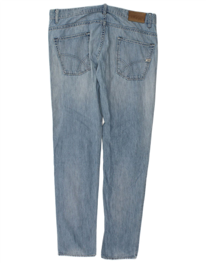Jeans slim effetto consumato da uomo Gas W34 L32 cotone blu