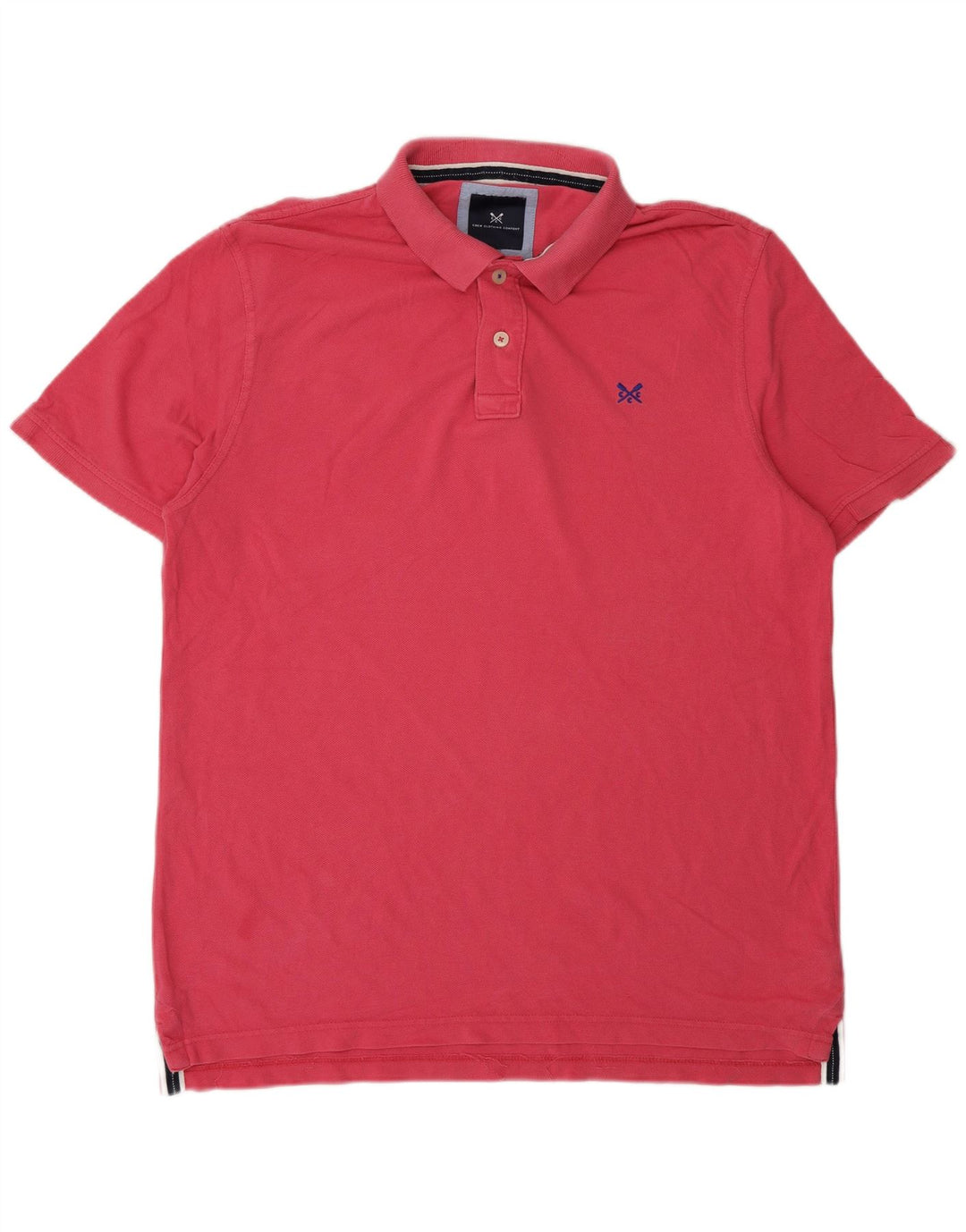 Crew Clothing Polo da uomo grande in cotone rosa