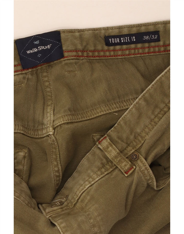 WHITE STUFF Jeans dritti da uomo W38 L32 cotone kaki