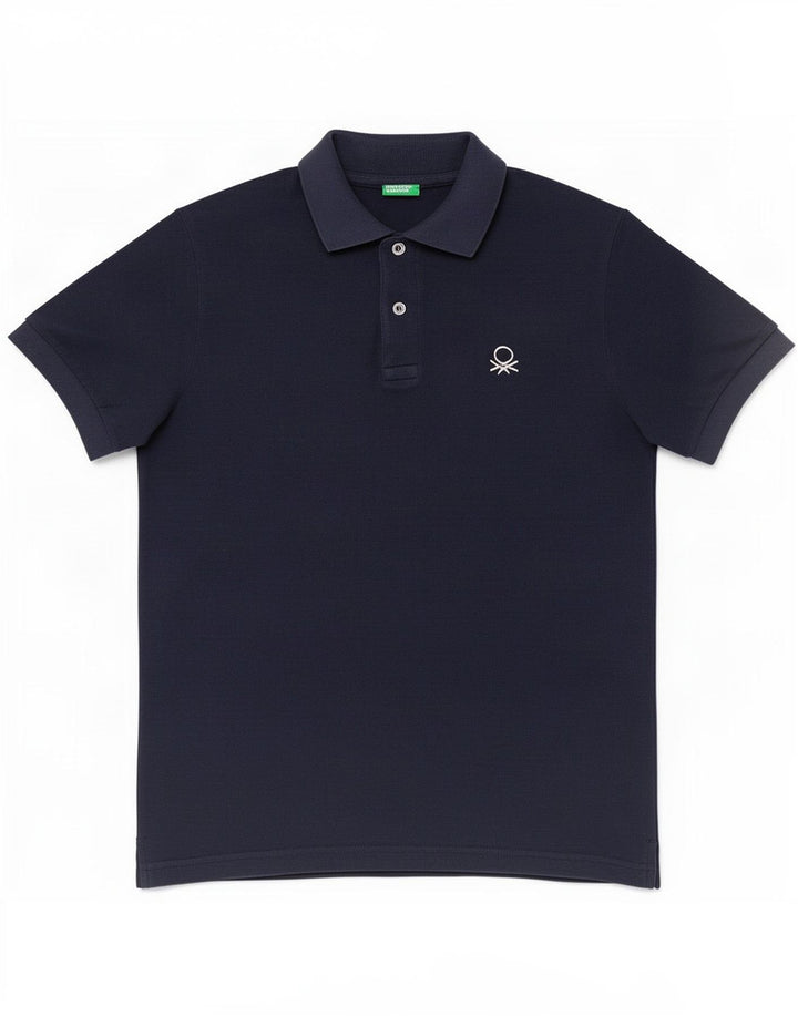 Polo da uomo Benetton Small Blu navy