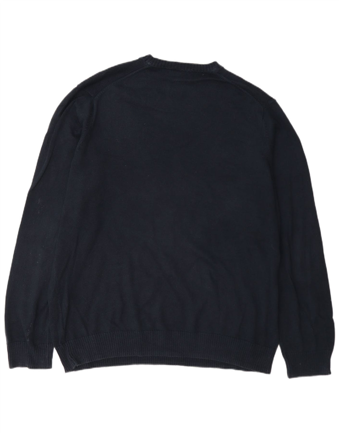 Maglione maglione girocollo da uomo Marks & Spencer blu Harbour XL in cotone blu scuro