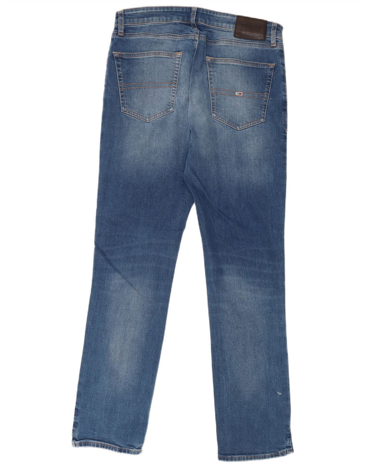 Jeans slim da uomo Tommy Hilfiger W32 L32 cotone blu