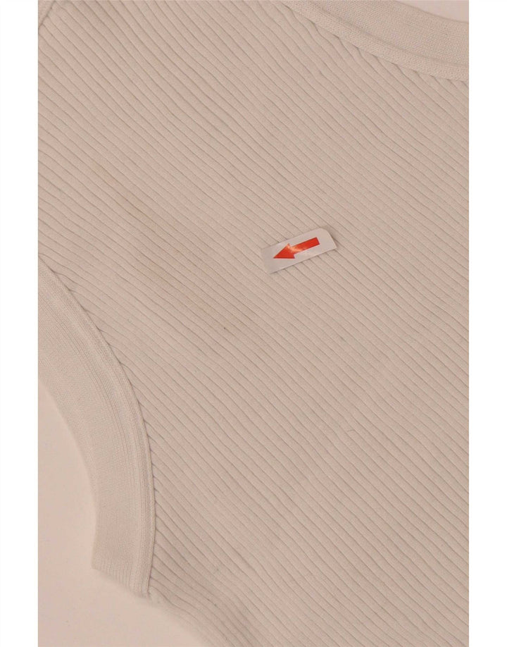 Canotta corta da donna Massimo Dutti UK 14 grande bianca