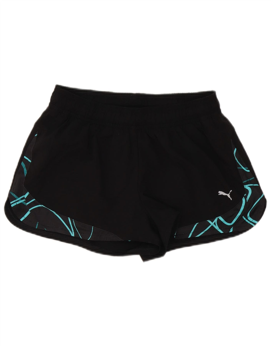 Pantaloncini sportivi da donna Puma UK 12 Medium Nero geometrico