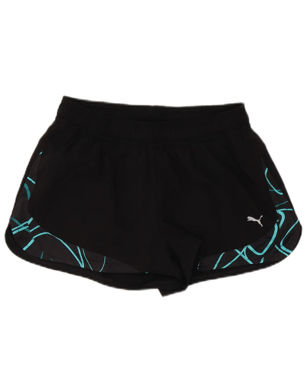 Pantaloncini sportivi da donna Puma UK 12 Medium Nero geometrico