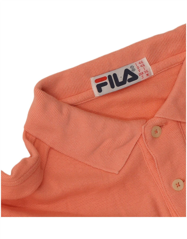 Polo da uomo a maniche lunghe Fila IT 46 Small arancione