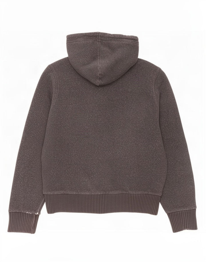 Maglione con cappuccio e zip da uomo Fat Face piccolo in cotone grigio