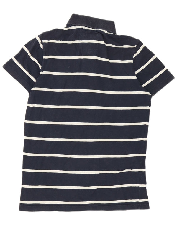 Polo Hollister da uomo piccola a righe blu navy