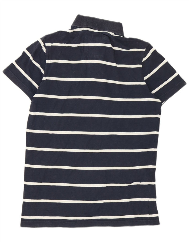 Polo Hollister da uomo piccola a righe blu navy