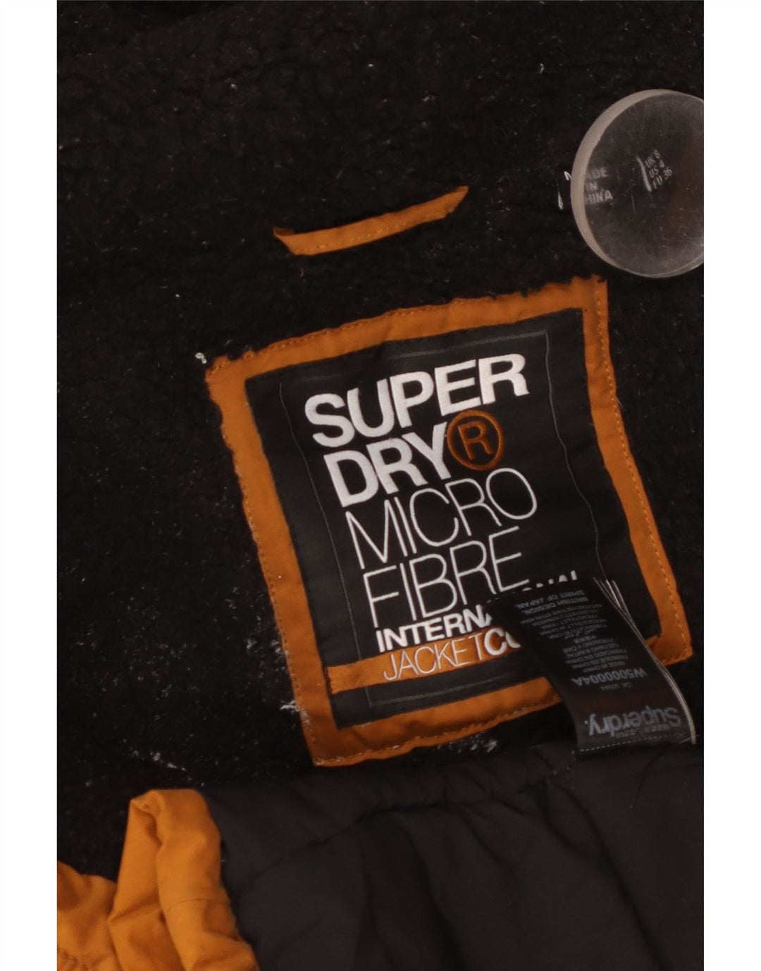 Giacca a vento con cappuccio da donna SUPERDRY UK 8 Small Arancione Poliestere
