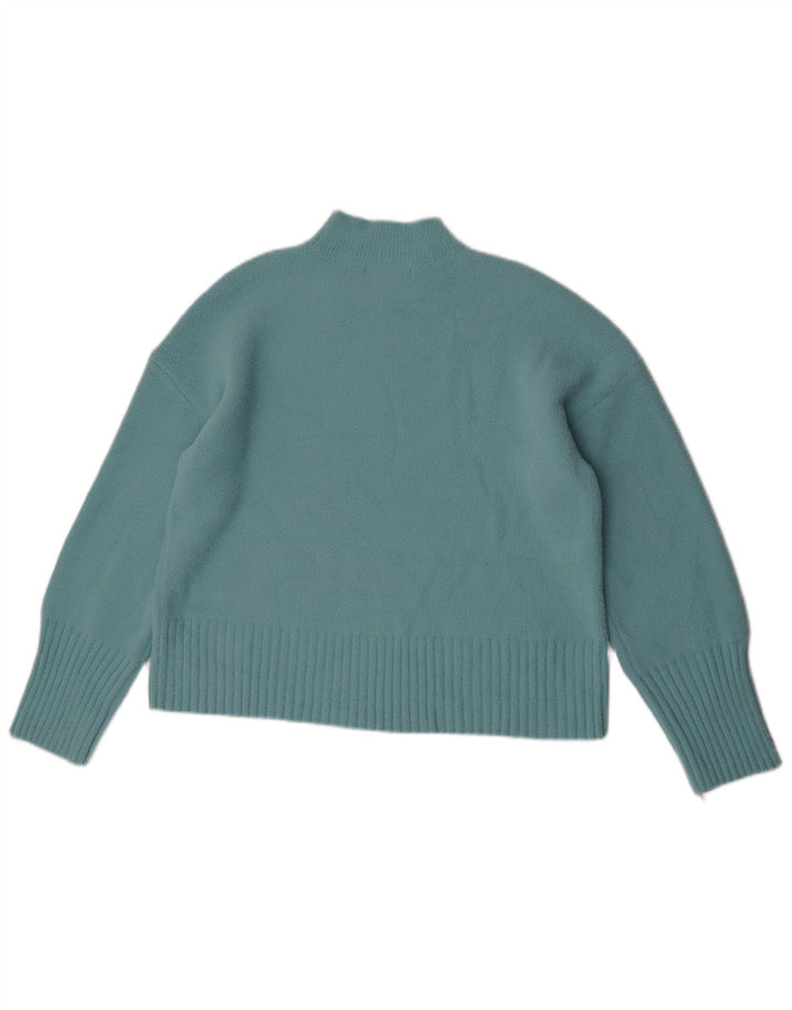 Maglione maglione a collo alto da donna Marks & Spencer UK 16 grande turchese