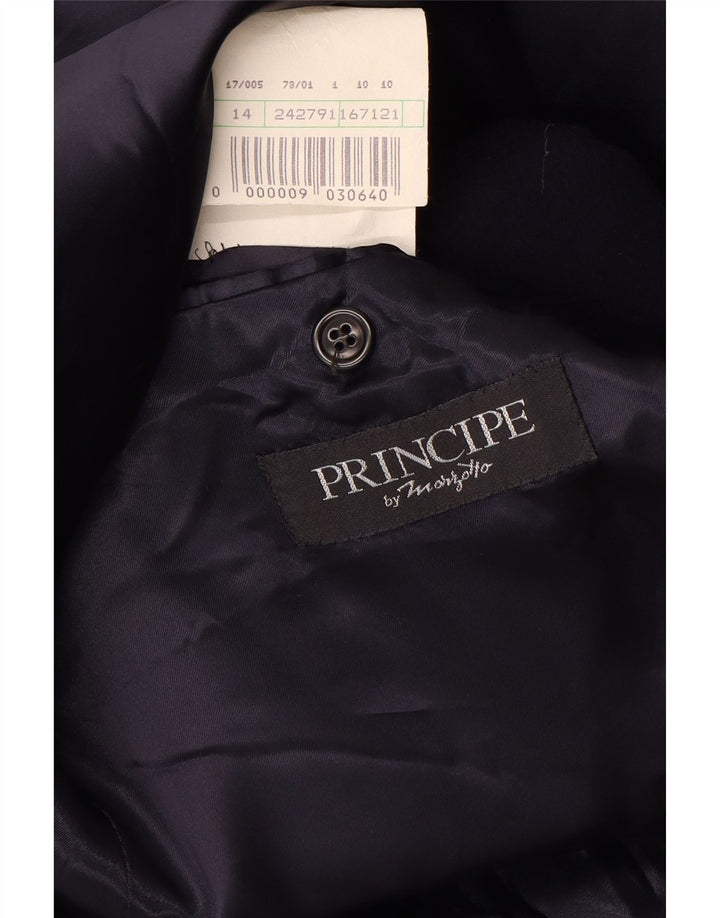 Cappotto Doppiopetto Uomo Marzotto Principe IT 50 Large Blu Navy