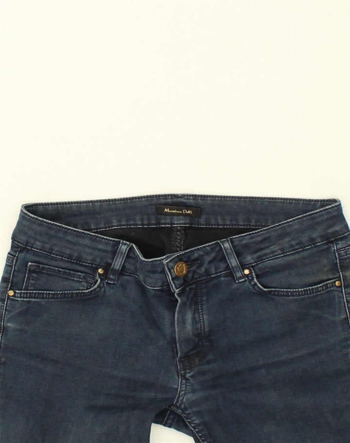 MASSIMO DUTTI Womens Skinny Jeans W26 L30 Navy Blue Cotton | Vintage Massimo Dutti | Thrift | Second-Hand Massimo Dutti | Used Clothing | Messina Hembry 