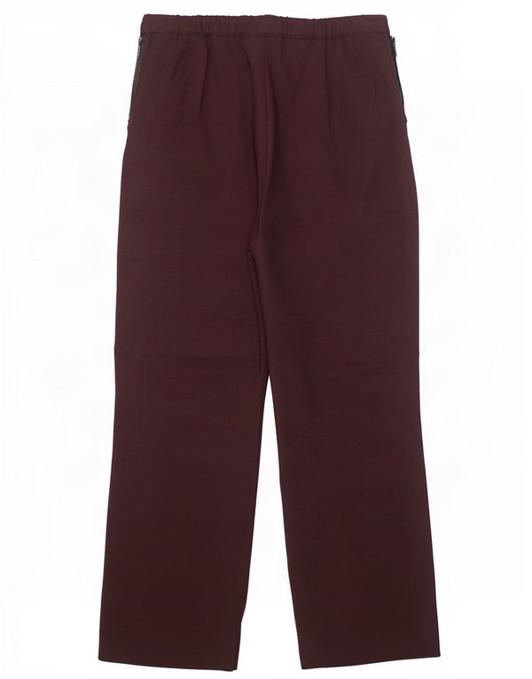 Pantaloni casual corti da donna Marks & Spencer UK 12 medi W30 L26 Borgogna