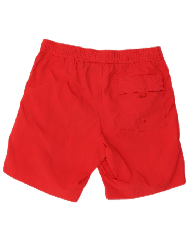Pantaloncini da bagno grafici da uomo Champion piccoli in poliestere rosso