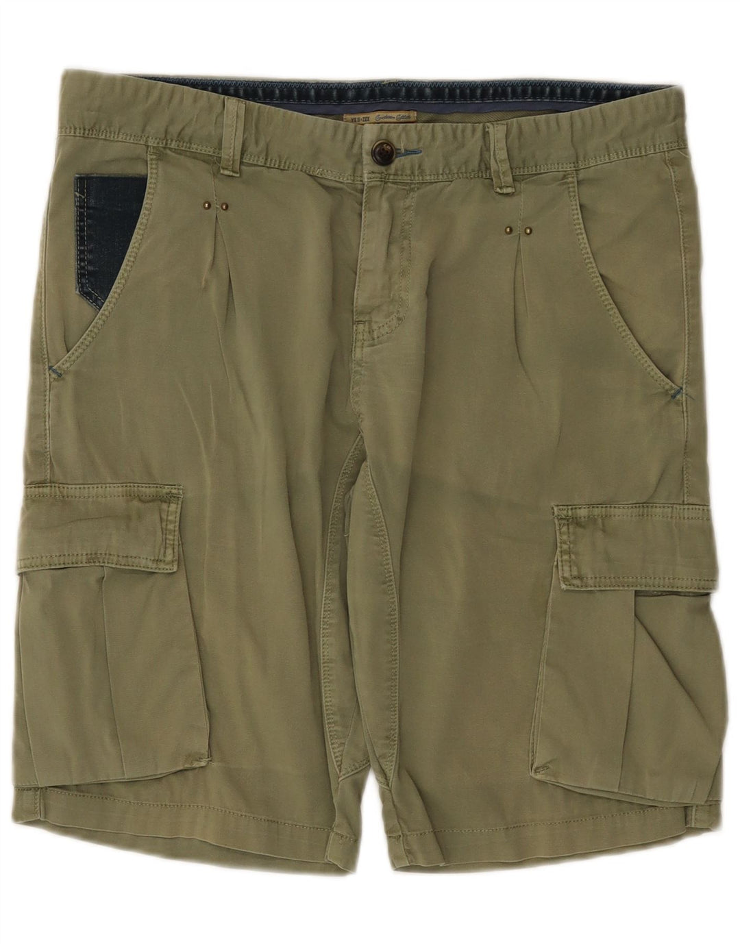 Pantaloncini cargo da uomo Yes Zee W33 cotone kaki medio