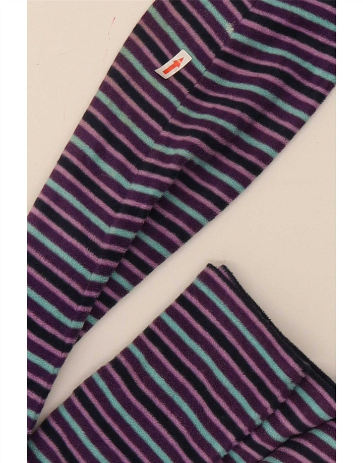 Giacca in pile da donna Marks & Spencer UK 22 2XL Poliestere a righe viola