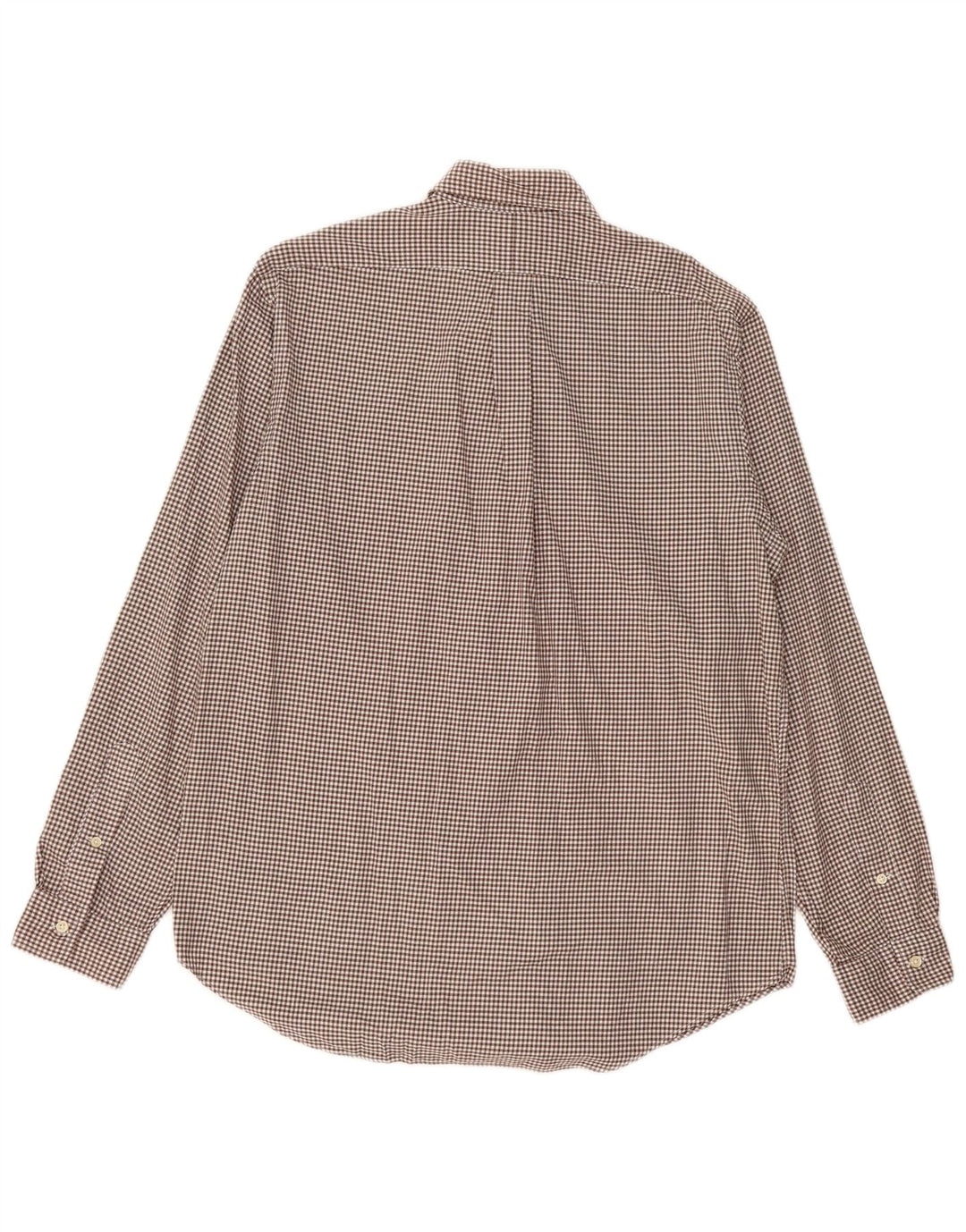 Ralph Lauren Camicia da uomo in flanella di cotone a quadretti marrone grande
