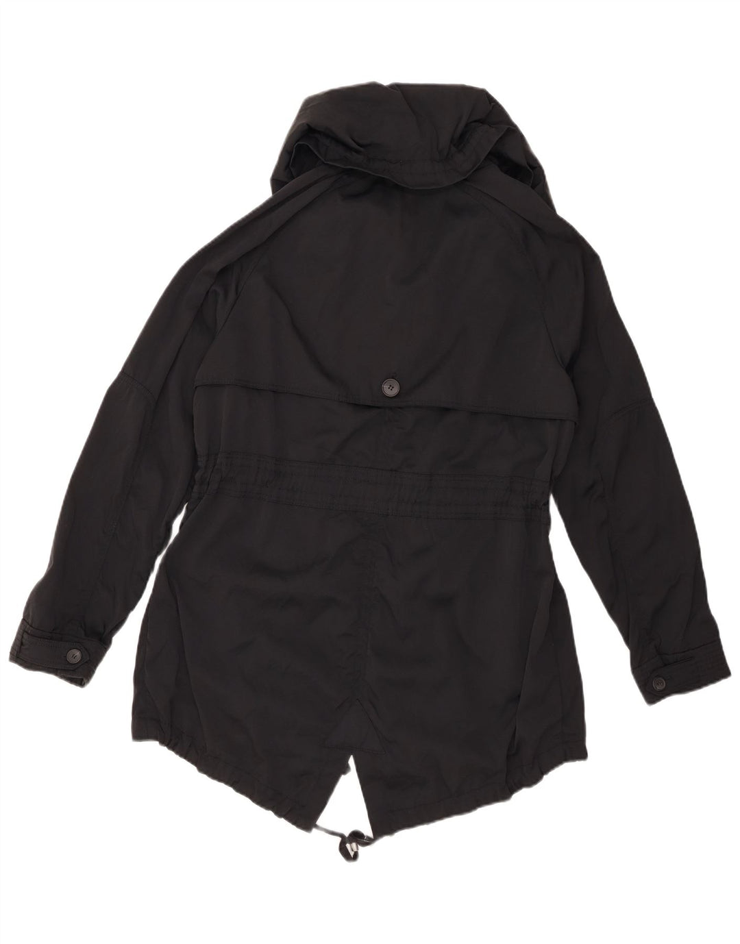 Parka oversize con cappuccio da donna ZARA UK 10 piccolo nero