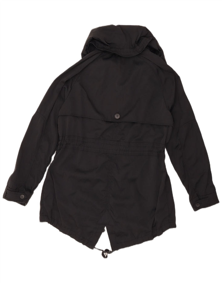 Parka oversize con cappuccio da donna ZARA UK 10 piccolo nero