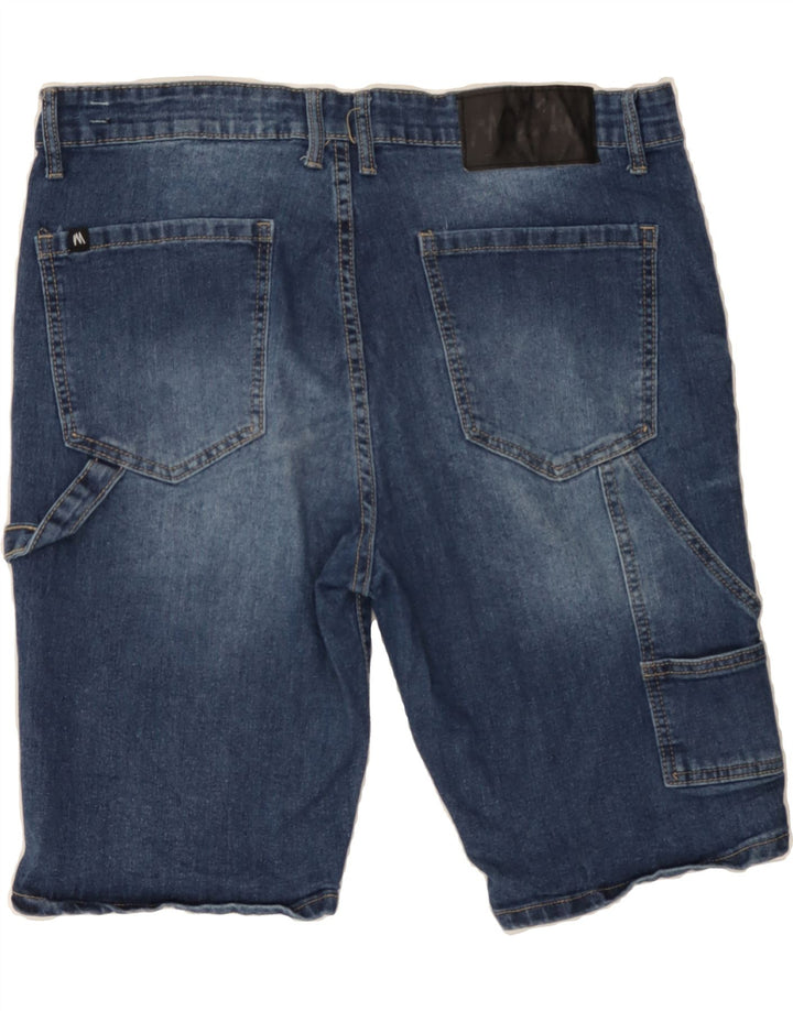 MOSSIMO Mens Carpenter Denim Shorts W36 Large Blue Cotton Vintage Mossimo and Second-Hand Mossimo from Messina Hembry 
