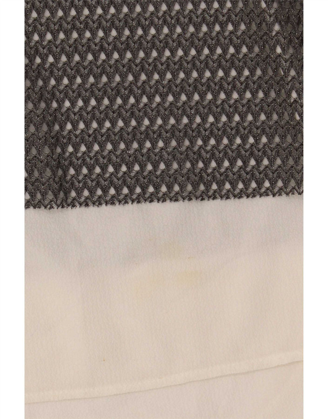 Top trasparente senza maniche da donna Zara UK 16 Large Grigio Colourblock