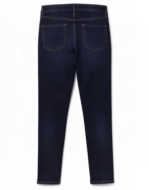 Marks & Spencer Donna The Ivy Slim Jeans UK 12 Medio W30 L27 Blu Navy