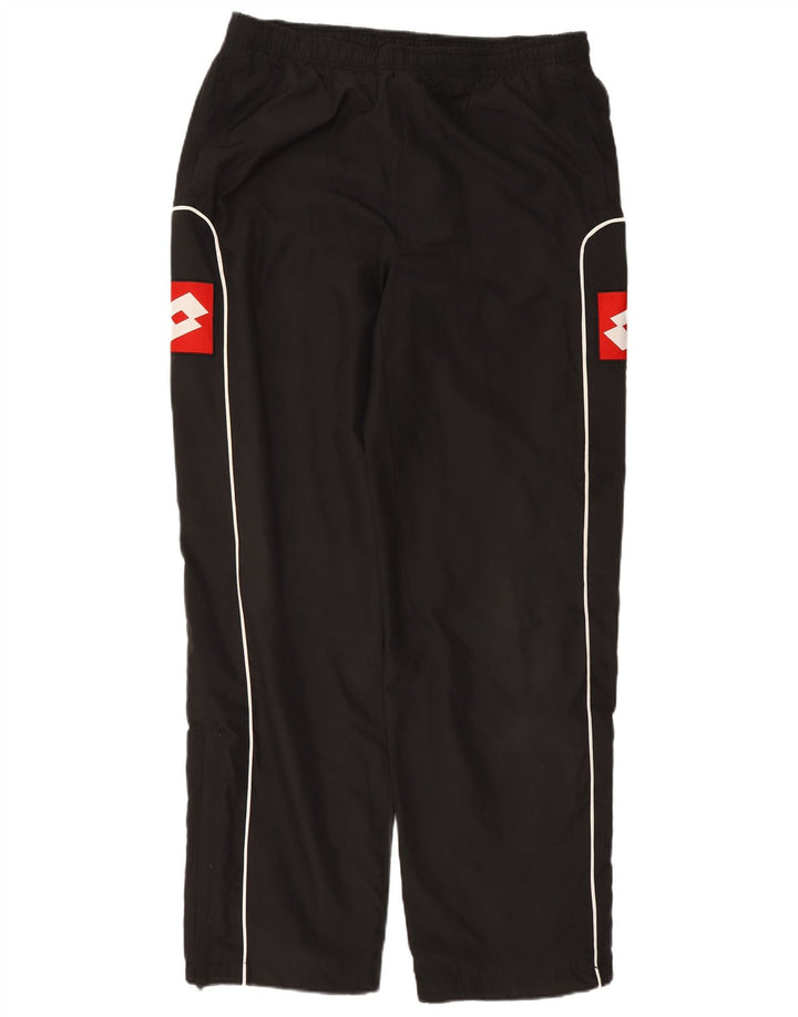 Pantaloni da tuta con grafica da uomo Lotto Large in poliestere color block nero