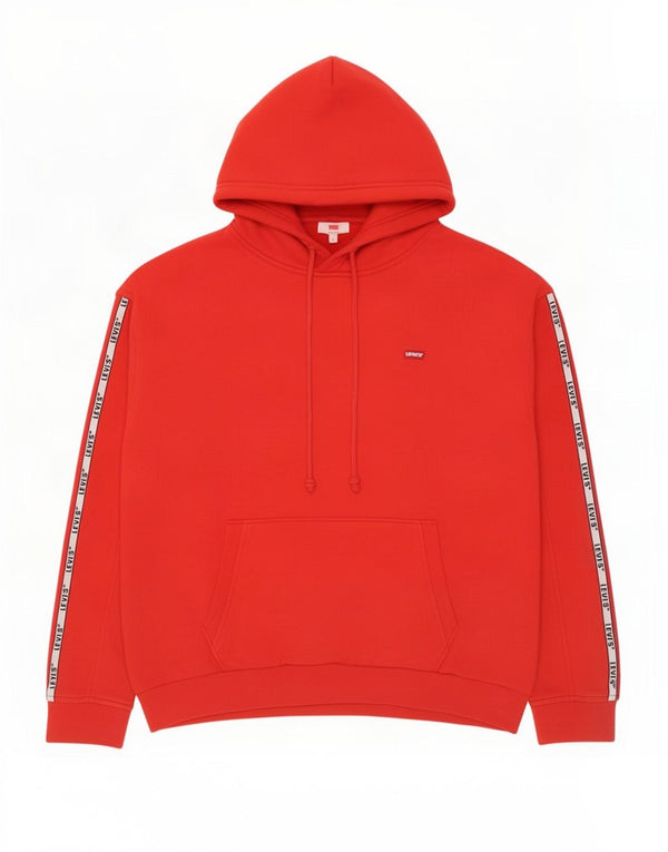 Maglione con cappuccio grafico da uomo Levi's piccolo in cotone rosso