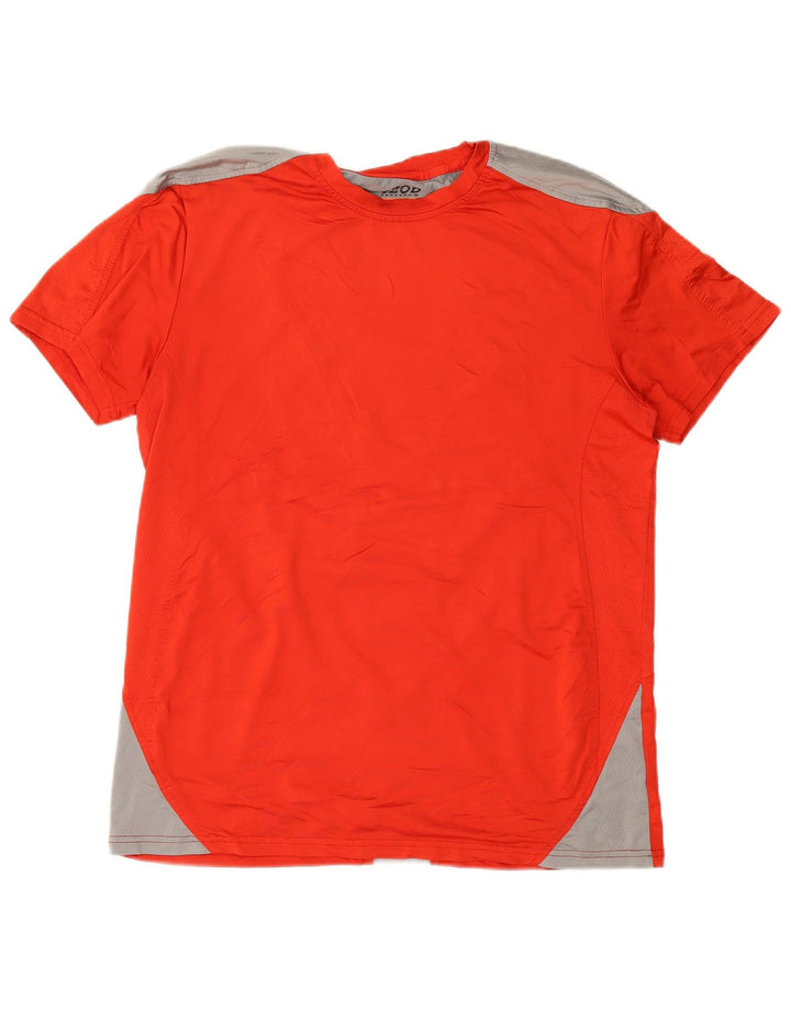 T-shirt da uomo IZOD Top grande rosso color block