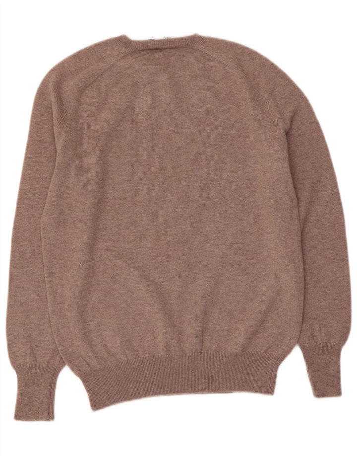 Maglione Girocollo Da Donna ZARA UK 12 Marrone Medio