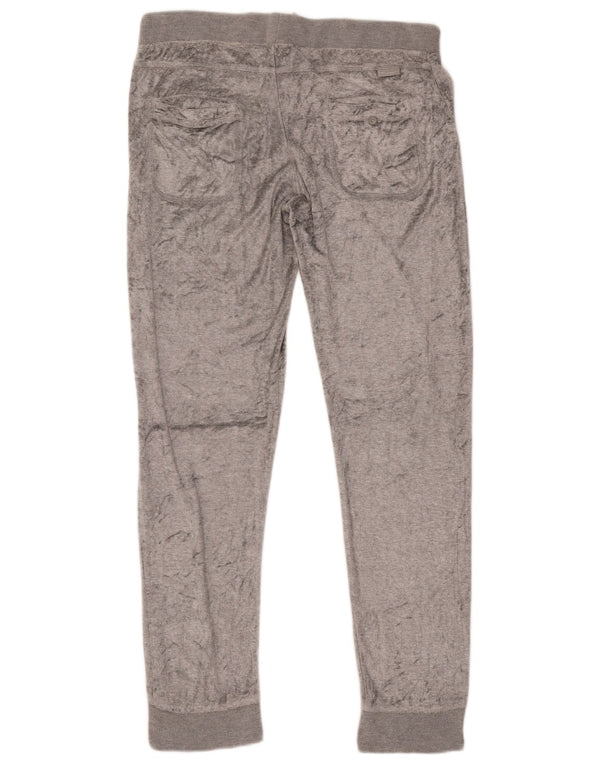 CHAMPION Pantaloni da tuta in velluto da donna Joggers UK 14 Grigio medio