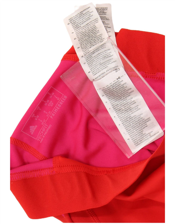 Leggings grafici ADIDAS da donna Tech Fit UK 8/10 piccoli pois rossi