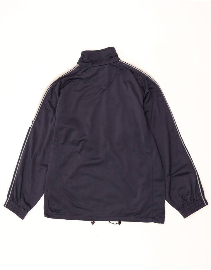 Giacca da tuta da uomo Lotto grande in poliestere color block blu navy