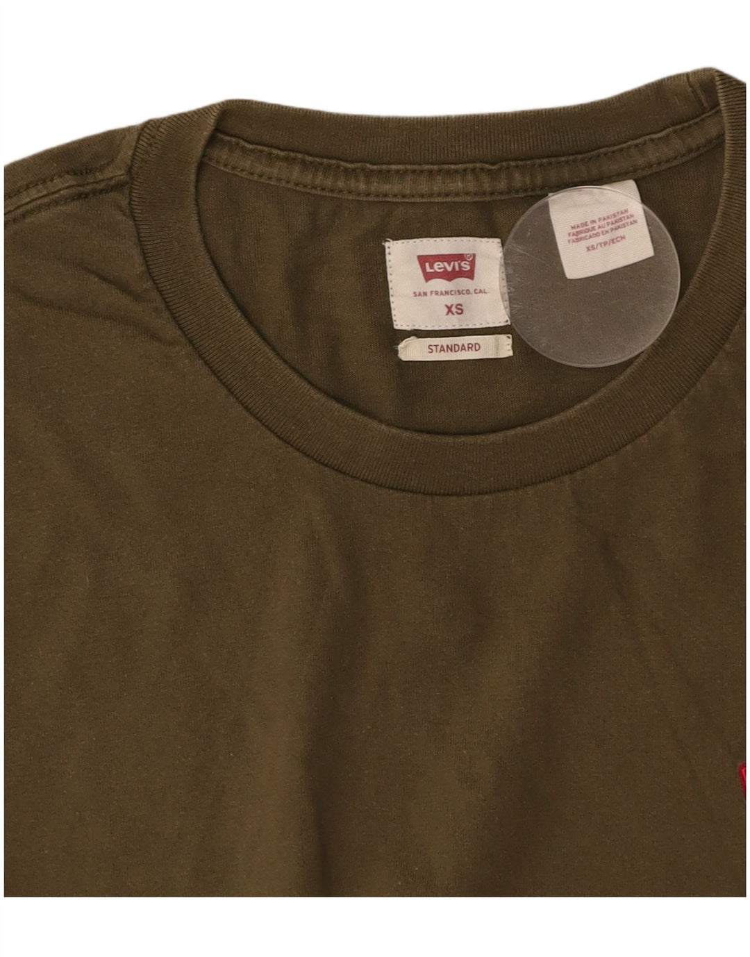 LEVI'S Mens Standard T-Shirt Top XS Green